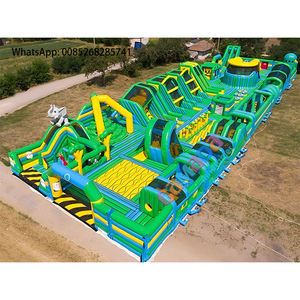 Château gonflable géant en PVC pour usage commercial extérieur, équipement de parc d'attractions, taille personnalisable, certifié CE - Product Image 1