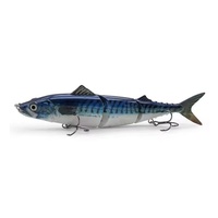 Leurre Minnow Artificiel Multi-sections en Plastique Dur 22,5 cm 111 g avec Hameçons Biomimétiques pour la Pêche en Mer et le Bass
