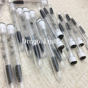 Pinceaux de maquillage professionnels Dragon de haute qualité en coton noir avec revêtement diamant pour le nettoyage des cils, les extensions de cils et les spoolies - Product Image 1