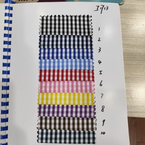<span class=keywords><strong>Chemise</strong></span> à <span class=keywords><strong>carreaux</strong></span> d'été pour hommes <span class=keywords><strong>bleu</strong></span> <span class=keywords><strong>et</strong></span> <span class=keywords><strong>blanc</strong></span> Chemises Slim Fit en coton vichy personnalisées pour hommes - Product Image 4