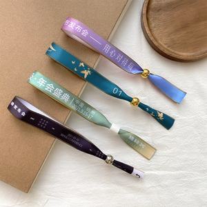 Promotional Fashion Woven Decorative Waterproof Polyester <b>Fabric</b> Multi-Occasion Festival Wristbands 10MM Band Width <b>Silver</b> Gold - Product Image 4