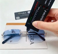 Nouvelle Arrivée - Lunettes de Soleil Hip Hop Personnalisées en Argent 925 avec Diamants Moissanite Testés au Détecteur de Diamants pour Hommes et Femmes