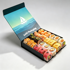 Caja <span class=keywords><strong>de</strong></span> Cartón para Sushi al por Mayor, Caja <span class=keywords><strong>de</strong></span> Sushi Desechable <span class=keywords><strong>con</strong></span> Logotipo Personalizado Impreso, Caja <span class=keywords><strong>de</strong></span> Sushi para Llevar <span class=keywords><strong>con</strong></span> División - Product Image 1
