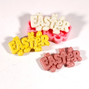 TangChu Easter Bunny Alphabet Silicone Mold <b>Set</b> for Making <b>Soap</b> Dishes, Jewelry Trays, Candles and Home Organizers - Product Image 1