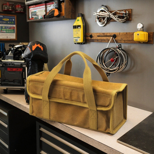 Custom Cotton Waxed Canvas <b>Tool</b> Bag, <b>Tool</b> <b>Box</b> <b>Waterproof</b> OEM - Product Image 2