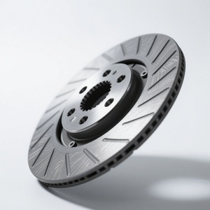 Lightweight Slotted Vented Stainless Steel Brake Disc Low Noise Anti-Fade Brake Rotor Wire EDM Technology for Electric Cars NEVs - Product Image 2