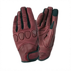 Guantes de Motocicleta de Cuero, Impermeables, con Protección de Nudillos, Clásicos, para Hombre y Mujer - Product Image 1