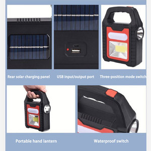 Taikoo năng lượng mặt trời có thể sạc lại cắm trại đèn lồng cho câu cá đêm ngoài trời COB <span class=keywords><strong>LED</strong></span> cắm trại đèn lồng có thể sạc lại - Product Image 4