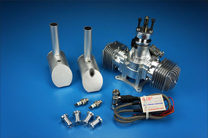 DLE60 Double-cylinder Fixed-wing <b>Aircraft</b> Model Special Gasoline Multi-cylinder Engine Oil-powered <b>Aircraft</b> 60CC Engine - Product Image 4