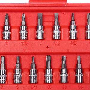 Juego de Llaves de Trinquete Mecánicas Combinadas de 46 Piezas, Estuche Rígido, Personalizable OEM para Reparación de Automóviles y Motocicletas VKT4127-46, 46 Piezas - Product Image 4