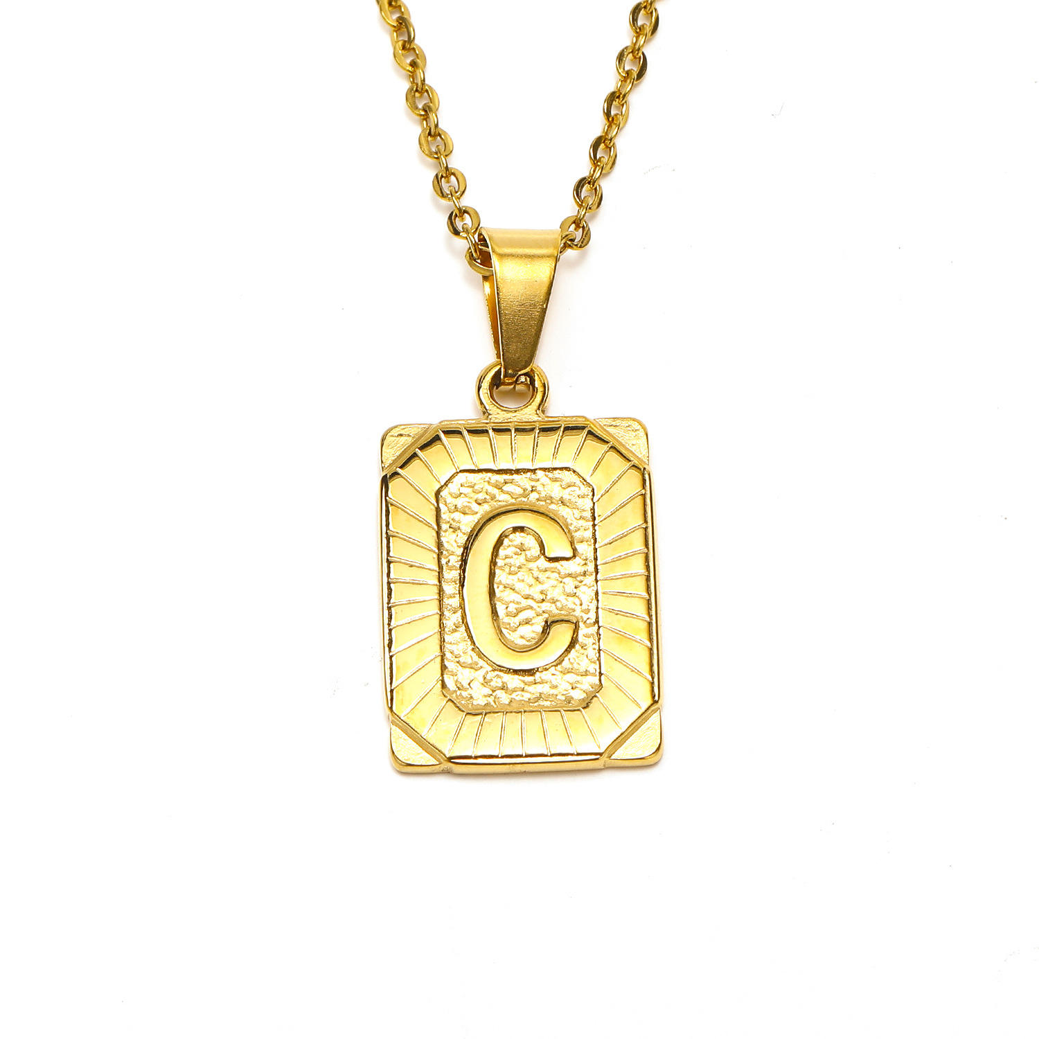 Gold letter C