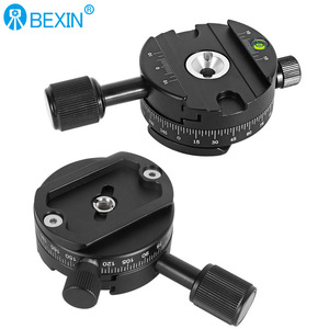 Tête de trépied panoramique Bexin en alliage d'aluminium avec plaque de fixation rapide et niveau à bulle pour appareil photo numérique - Product Image 1
