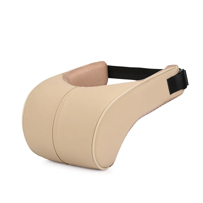 High Quality Unisex protection Comfortable pu Leather auto Accessories Neck Support Cushion Car Seat Headrest Pillow