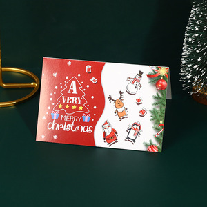 2024 <span class=keywords><strong>carte</strong></span> de voeux de noël avec enveloppe manuscrite bénédiction <span class=keywords><strong>Invitation</strong></span> <span class=keywords><strong>d</strong></span>écoration fête fournitures une pièce - Product Image 4