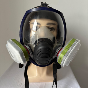 Masque à gaz complet certifié CE en stock CF01 avec <span class=keywords><strong>filtre</strong></span> K1 pour la peinture, les produits chimiques, les opérations <span class=keywords><strong>de</strong></span> sauvetage incendie, la pulvérisation <span class=keywords><strong>de</strong></span> pesticides - Product Image 1