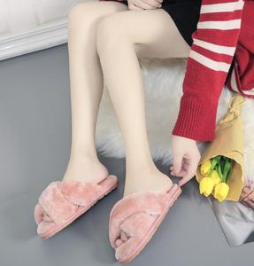 Casa grandi dimensioni 45 stampa leopardo croce <span class=keywords><strong>pantofole</strong></span> <span class=keywords><strong>pelose</strong></span> bambini uomini e donne trascinano casa <span class=keywords><strong>pantofole</strong></span> di cotone - Product Image 6