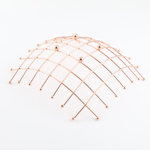 Panier de rangement en fil métallique rose doré pour fruits, collations, plateau, porte-outils de cuisine - Product Image 6