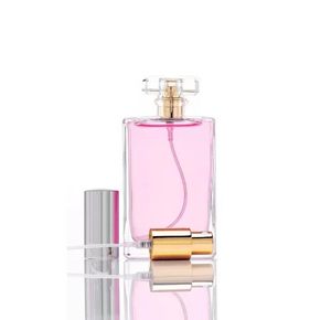 Bình xịt nước hoa thủy tinh trong suốt 100ml di động, mạ vàng + bạc, chai xịt nước hoa rỗng có thể nạp lại, bộ khuếch tán tinh dầu dạng que - Product Image 3