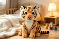 Peluche Tigre Personnalisée, Jouet en Peluche Doux et Adorable pour Collection ou Cadeau, OEM ODM, Jouet Tigre en Peluche Personnalisé