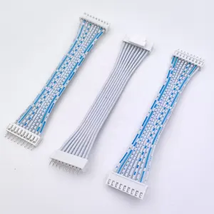 2468-24AWG 9C White Printing Blue wiring harness Chinese Manufacturer 9P Flat Cable
