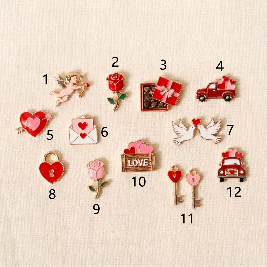 Red charms  model 1-12