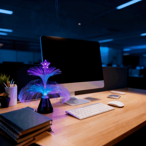 Kleurrijke Veranderende Led Fiber Dubbellaagse Kwallen Kerstboom Licht Decor Plastic Indoor Decoratie Slaapkamer Woonkamer - Product Image 2