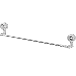 Porte-serviettes mural rétractable et réglable en plastique, minimaliste, non pliable, rotatif à 360°, multifonctionnel pour salle de bain - Product Image 5