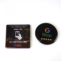 Autocollant époxy NFC Google sans contact pour avis, carte NFC programmable pour avis Google