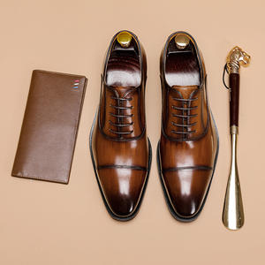 Botas Oxford de Cuero Genuino Impermeables 2026, con Cordones, para Hombre, Lavables, Hechas a Mano con Tecnología Goodyear, Estilo Retro Amekaki - Product Image 3