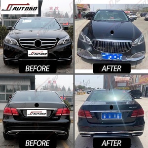 2024 nouveau Kit carrosserie pour mercedes-benz W212 <span class=keywords><strong>classe</strong></span> E 2013 2014 2015 mise à niveau vers W223 <span class=keywords><strong>S</strong></span> Maybach calandre de pare-chocs avant arrière tuyau de diffuseur - Product Image 2