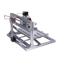 Kit de mini-routeur CNC 3 axes DIY, graveur laser, machine de découpe avec contrôle GRBL, moteur à broche unique, roulement, facile à utiliser