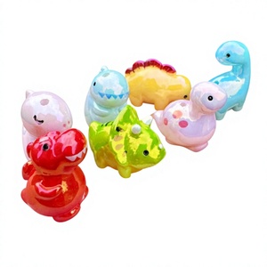 Perles focales en résine en forme de dinosaures Kawaii à grand trou pour la fabrication de stylos perlés DIY, fournitures d'artisanat Kawaii uniques en gros - Product Image 6