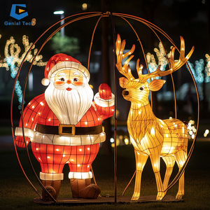 SGL68 Lanterna de Evento de Inverno Decoração de Parque Lanterna de Seda de Veado de Natal para Venda - Product Image 5