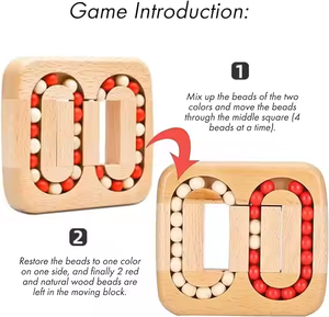 لعبة تعليمية دوارة للغز السحري للأطفال ، لعبة دعابة للدماغ مع شريحة مسطحة - Product Image 5