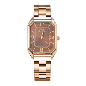 Reloj de cuarzo elegante para mujer, reloj creativo con correa de acero cuadrada, pequeño reloj verde. - Product Image 6