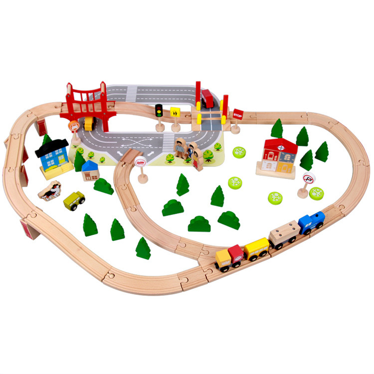 92PCS Creative Role Play Toy Wooden