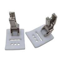 Pied-de-biche professionnel en téflo T652 avec 3 rainures pour machines à coudre en zigzag