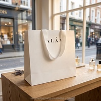 Sacs en papier d'art écologiques de luxe recyclables avec logo et taille personnalisés pour l'emballage de chaussures et de vêtements