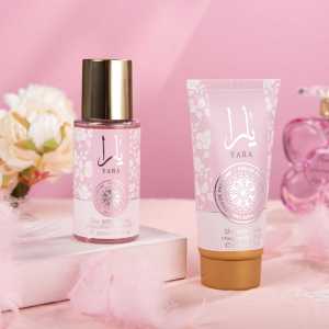 Của phụ nữ 80ml trái cây thơm cơ thể phun 75ml Kem dưỡng da món quà đặt Trung Đông nước hoa đóng gói nhỏ Hộp quà tặng nước hoa phụ nữ - Product Image 2