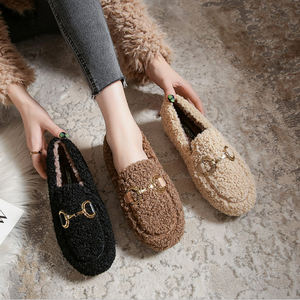 Nuevas Zapatillas <span class=keywords><strong>de</strong></span> Moda para Mujer, Cálidas, con Plataforma, Casuales, <span class=keywords><strong>de</strong></span> Peluche, Felpa, para Invierno, Último Modelo - Product Image 4