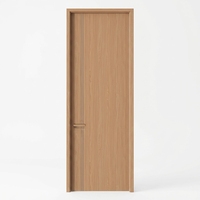Porte intérieure en bois écologique minimaliste moderne en HDF mélaminé sans formaldéhyde pour chambre à coucher