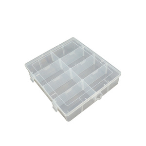 Transparent Plastic Storage Box With Compartments Desktop Organizer For Office Hardware Jewelry Fishing Tackle - Product Image 5