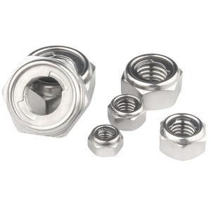 Thép không gỉ hiện hành <span class=keywords><strong>m</strong></span>ô-men xoắn loại tất cả các kim loại hình lục giác hạt <span class=keywords><strong>din980</strong></span> (<span class=keywords><strong>M</strong></span>) tất cả các kim loại Hex chèn tự khóa hạt - Product Image 1