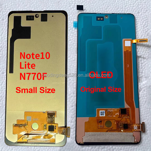 Note10 Lite OLED Mobile Phone Pantalla Touch Screen Replacement Digitizer Note 10 Lite LCD Display with Frame for Samsung N770F
