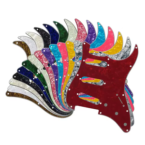 Plaque de protection de <span class=keywords><strong>guitare</strong></span> 4 plis <span class=keywords><strong>blanche</strong></span> nacrée SSS à 11 trous pour accessoires de <span class=keywords><strong>guitare</strong></span> - Product Image 6