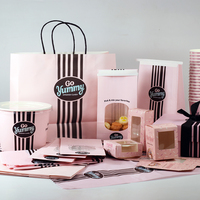 Boîte d'emballage de luxe haut de gamme pour pâtisseries, dim sum, desserts, biscuits, friandises, avec fermeture magnétique, ruban attaché, à emporter, cadeau
