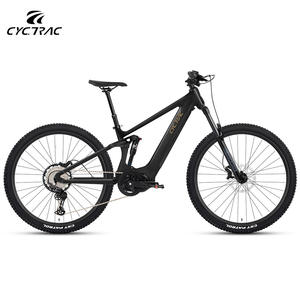 Bicicletta Elettrica da Montagna Em6(3rd) in Fibra di Carbonio, Sospensione Completa, <span class=keywords><strong>E</strong></span>-bike <span class=keywords><strong>E</strong></span>-MTB con Motore Bafang 500w, Ruote da 29/27,5 Pollici - Product Image 1