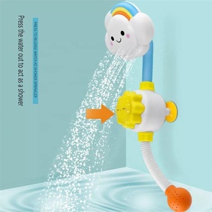 Cabeza de ducha de estrella del sol y nube de arcoíris, bañera eléctrica de dibujos animados de agua, juguetes de baño de mano - Product Image 3
