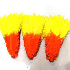 Fornitura all'ingrosso pennacchio di struzzo alla rinfusa <span class=keywords><strong>ali</strong></span> Femina 45-50cm candeggina colorante <span class=keywords><strong>due</strong></span> tono piume di Nandu di struzzo - Product Image 2