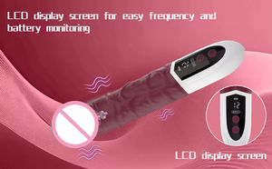 Vibrador con pantalla LCD, 12 modos de vibración, consolador, juguete sexual femenino, juguete para adultos, consolador vibrador femenino, consolador, juguete sexual. - Product Image 3